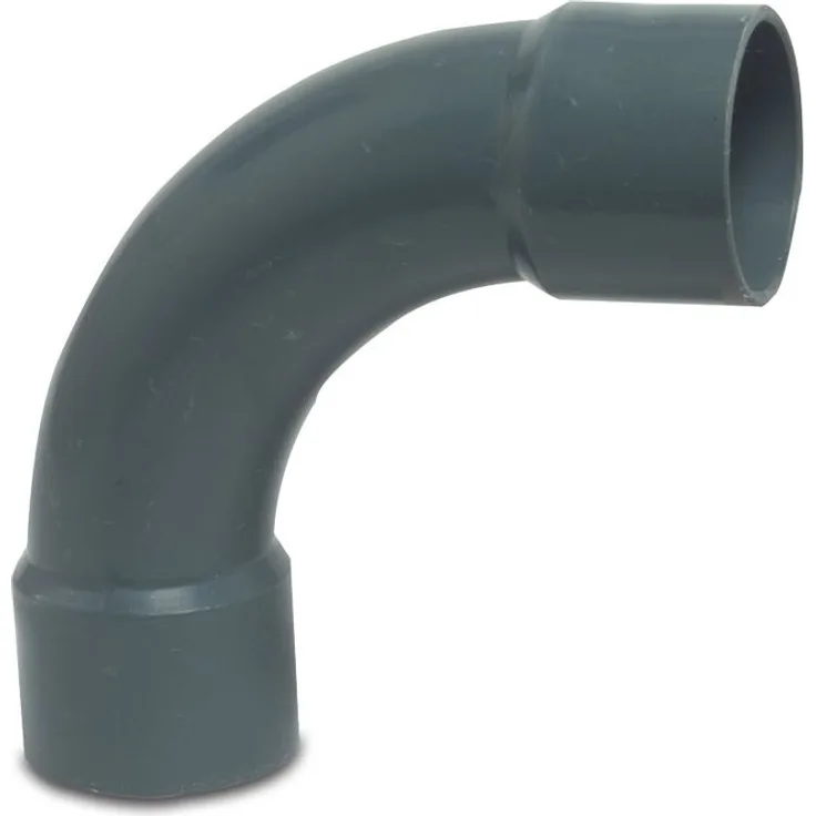 mega Bogen 90° PVC-U 63 mm Klebemuffe