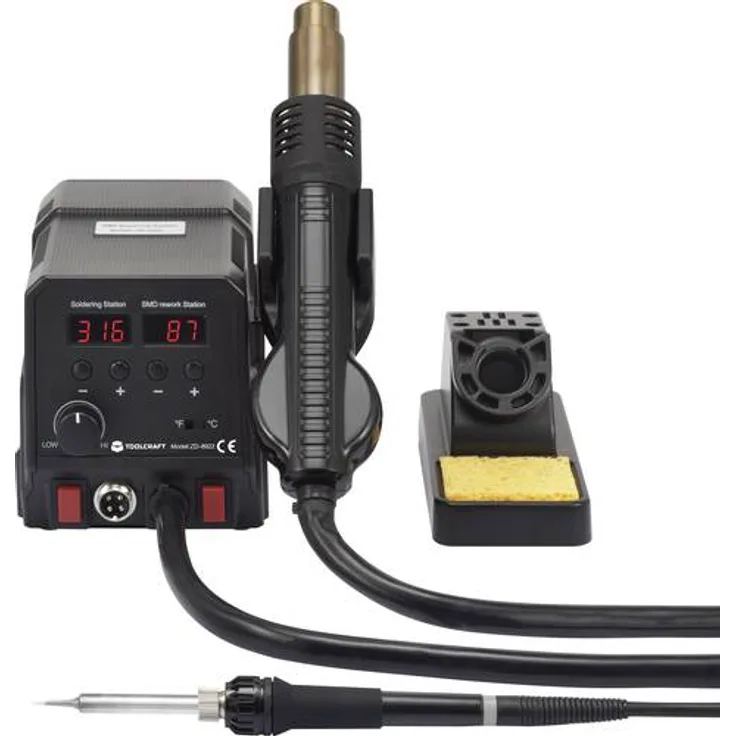 TOOLCRAFT Löt-Entlötstation digital 360W 50 bis 480°C