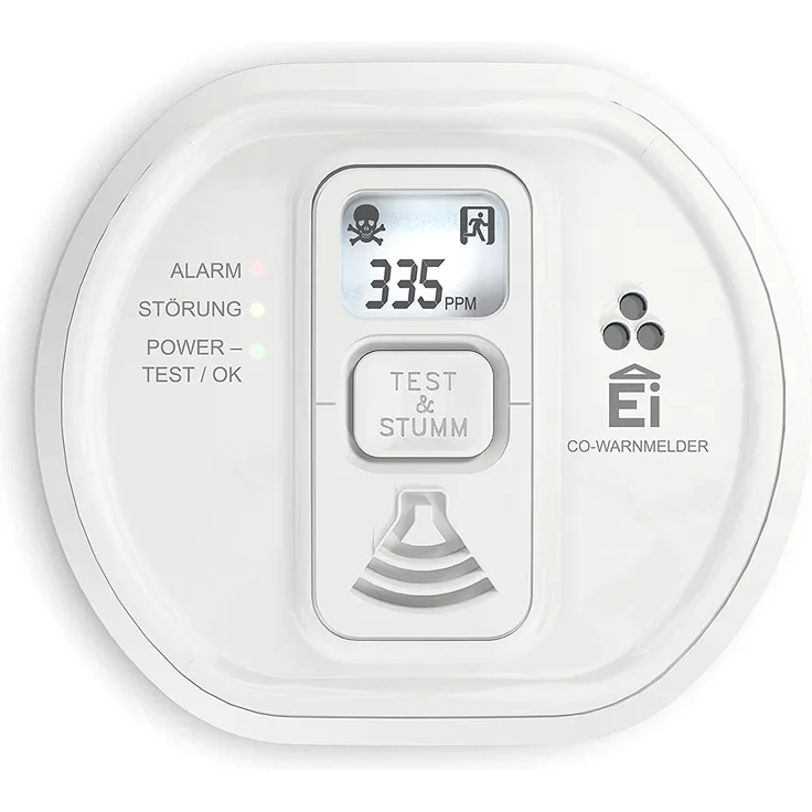 Ei Electronics Ei208D CO Kohlenmonoxidmelder (mit Display und Batterie)