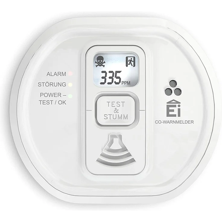 Ei Electronics Ei208D CO Kohlenmonoxidmelder (mit Display und Batterie) – Bild 1