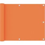 vidaXL Balkon-Sichtschutz Orange 75x400 cm Oxford-Gewebe