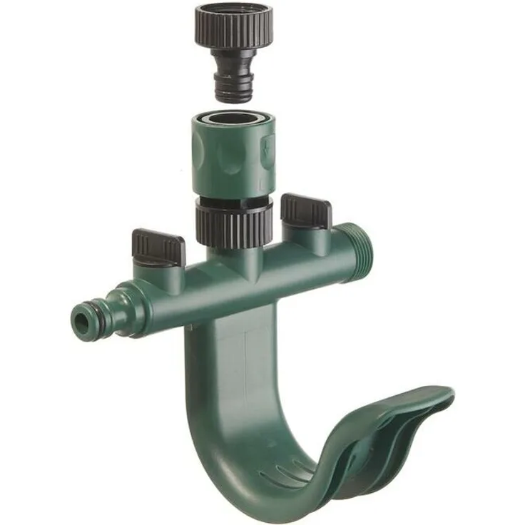 GartenMeister Wasserverteiler 3in1 mit Schlauchhalter