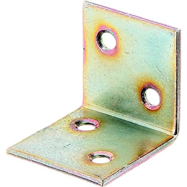 GAH-Alberts 332631 Breitwinkel, gleichschenklig - galvanisch gelb verzinkt, 30 x 30 x 30 mm - 25 Stück