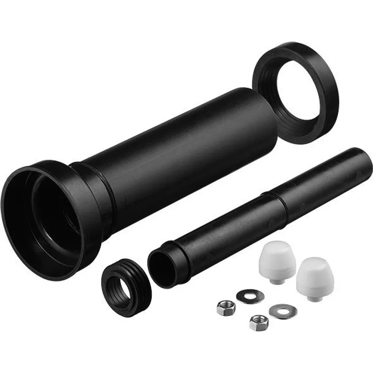Duravit DuraSystem Wandanschlussgarnitur für WC, verlängert, 365 mm, WD6010000000 - WD6010000000