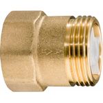 Metabo Rückschlagventil 1''AG x 1''IG Material: Messing, für Gartenpumpen, Hauswasserwerke, Hauswasserautomaten 628803000
