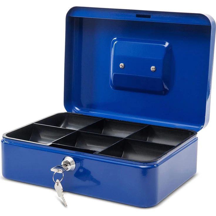 Maul Geldkassette 3, Blau, Herausnehmbarer Hartgeldeinsatz, 250 x 90 x 191 mm, 5611337, 1 Stück – Bild 1