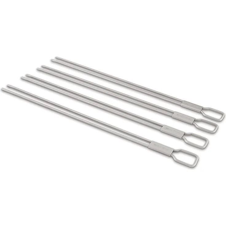 Broil King Doppel-Grillspieße, Edelstahl, 4 Stück, 30,5 cm, 64049 – Bild 1