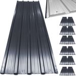 Deuba 12 x Profilblech Trapezblech 129cm x 45cm = 7 m² -Dachblech für Gerätehaus Anthrazit - Preisvergleich