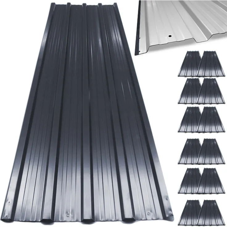 Deuba 12 x Profilblech Trapezblech 129cm x 45cm = 7 m² -Dachblech für Gerätehaus Anthrazit - Preisvergleich