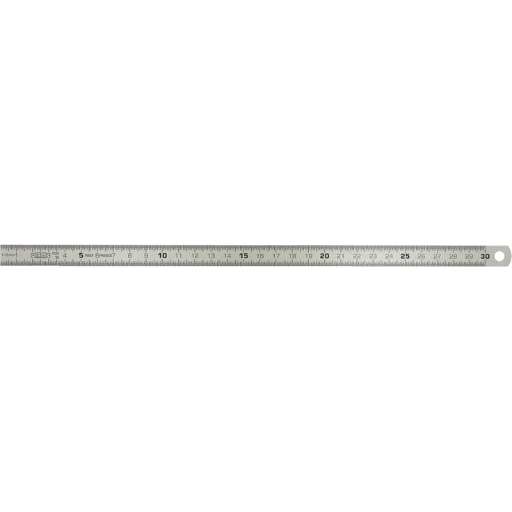 KS Tools 300.0101 Flexibler Stahlmaßstab, 150mm, blendfrei mattiert, rostfrei - Preisvergleich – Bild 1