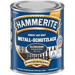 HAMMERITE 5272542 Metallschutzlack Metall-Schutz Rostschutz-Farbe 2in1 glänzend, anthrazitgrau, 750ml