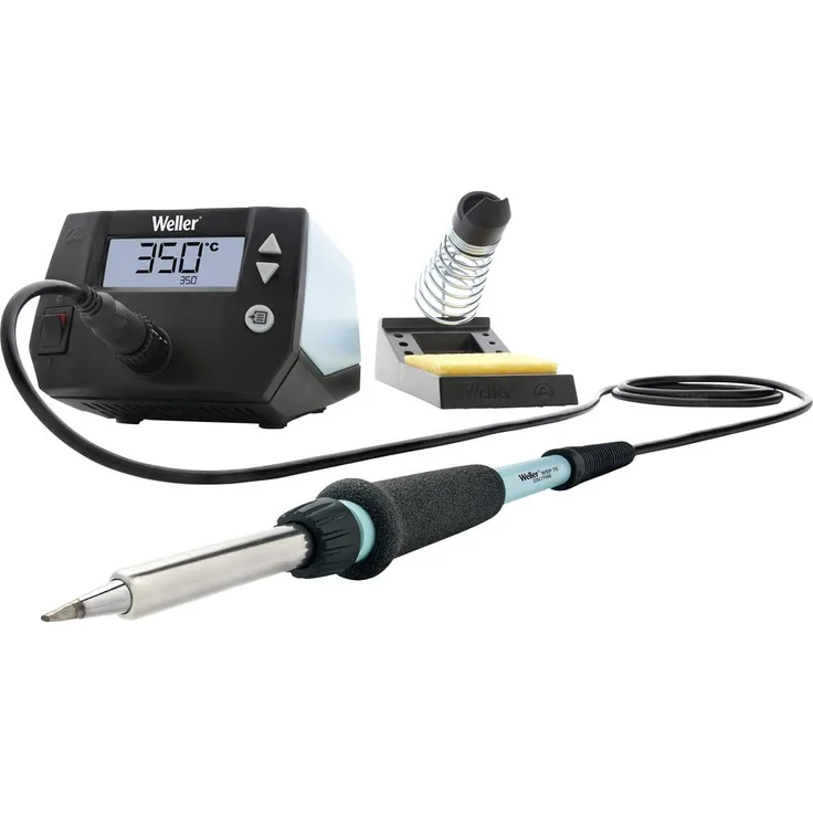 Weller WE 1010 230V F G Lötstation digital 70 W 100 bis 450 °C Mit Lötkolben Lötspitze Sicherheitsablage und Schwamm