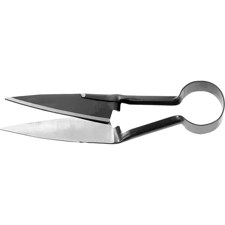 Berger Buchsbaumschere 2711 mit Rundfeder Schafschere aus geschmiedeten Klingen, Klingenlänge 14 cm mittelgroß