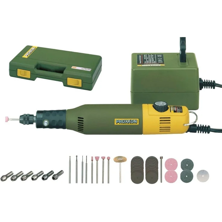 Proxxon 28515 Modellbauer- und Gravierset mit Bohr- und Fräsgerät MICROMOT 50-E 40 Watt 0,23 kg 230 V – Bild 4