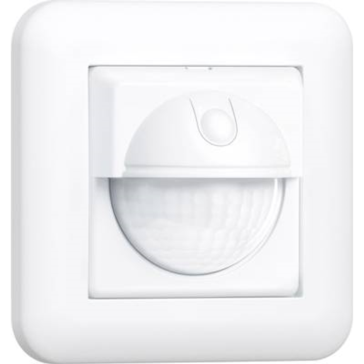 Steinel Bewegungsmelder IR 180 UP easy weiß, 180° Erfassung, 8m Reichweite, LED geeignet, 2- und 3-Draht Montage, Unterputz
