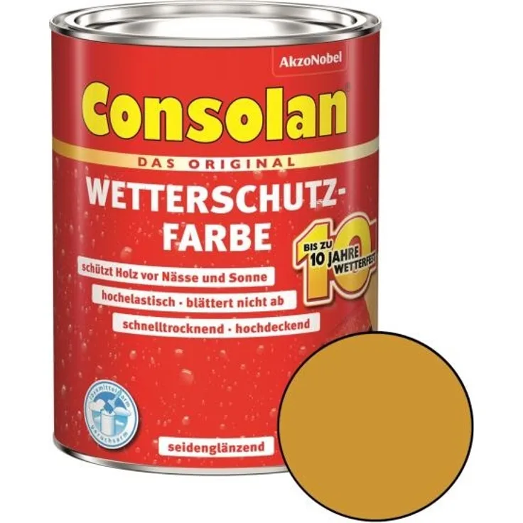 Consolan Wetterschutz-Farbe Gelb 750 ml