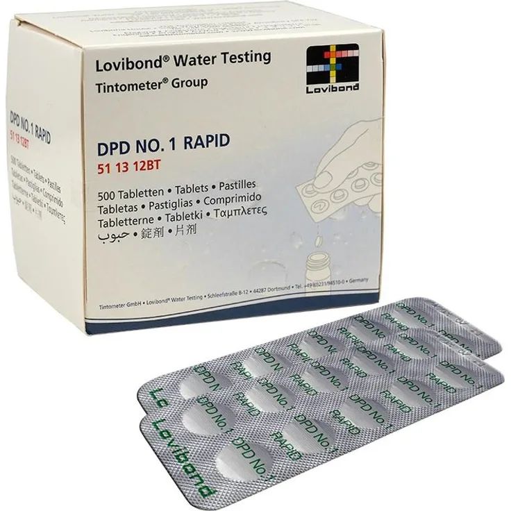 Lovibond DPD 1 Rapid Tabletten Lovibond 500 Tabletten (50 Streifen)