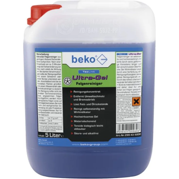 beko TecLine Ula-Gel Felgenreiniger, 5 l
