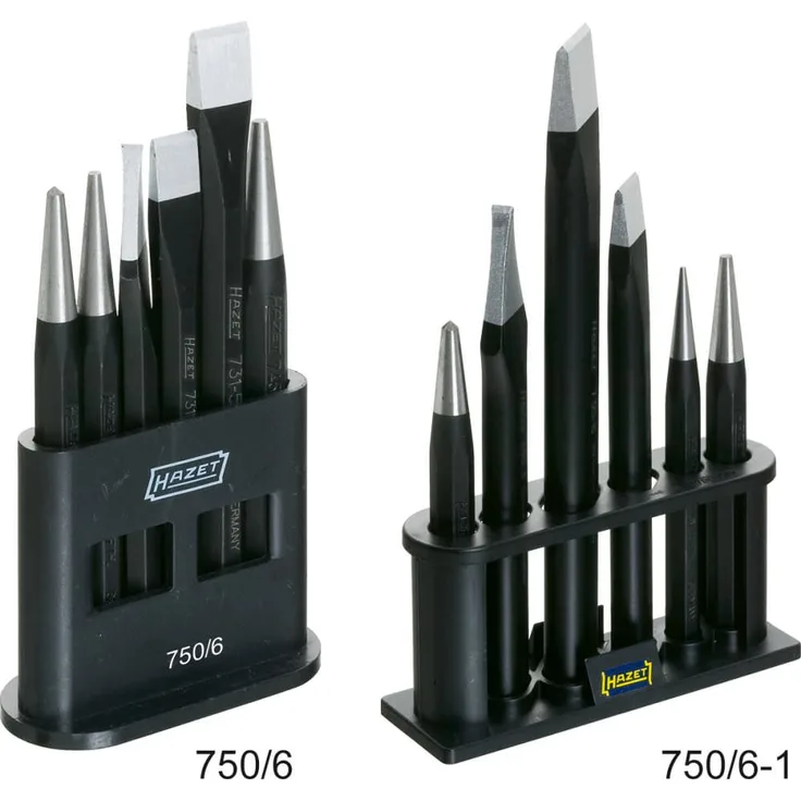 HAZET 750-6-1 Meissel, Durchtreiber, Körner Sat