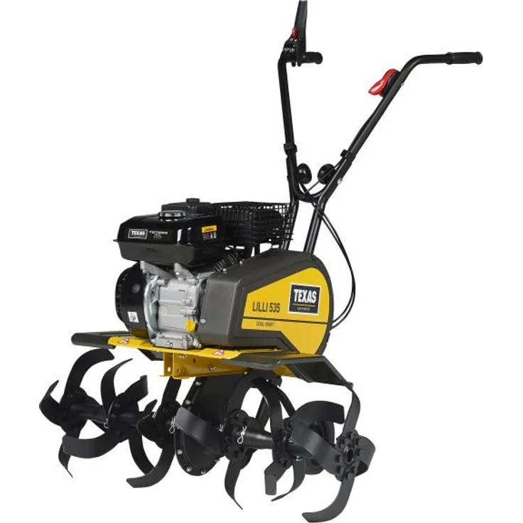 TEXAS Lilli 535 TG Benzin Profi Bodenhacke Motorhacke Gartenfräse Bodenfräse, 33 cm Arbeitstiefe, 4000 Watt Leistung, 85 cm Arbeitsbreite