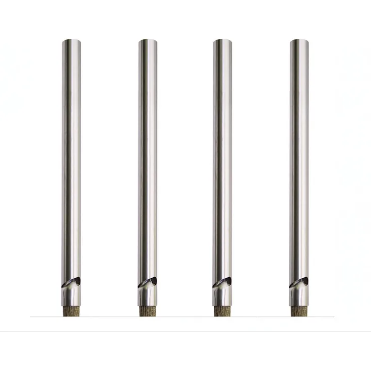 Take2 Grillspieße für Stockbrot, rostfreier Edelstahl, 4 Stück, silber, 20 cm lang