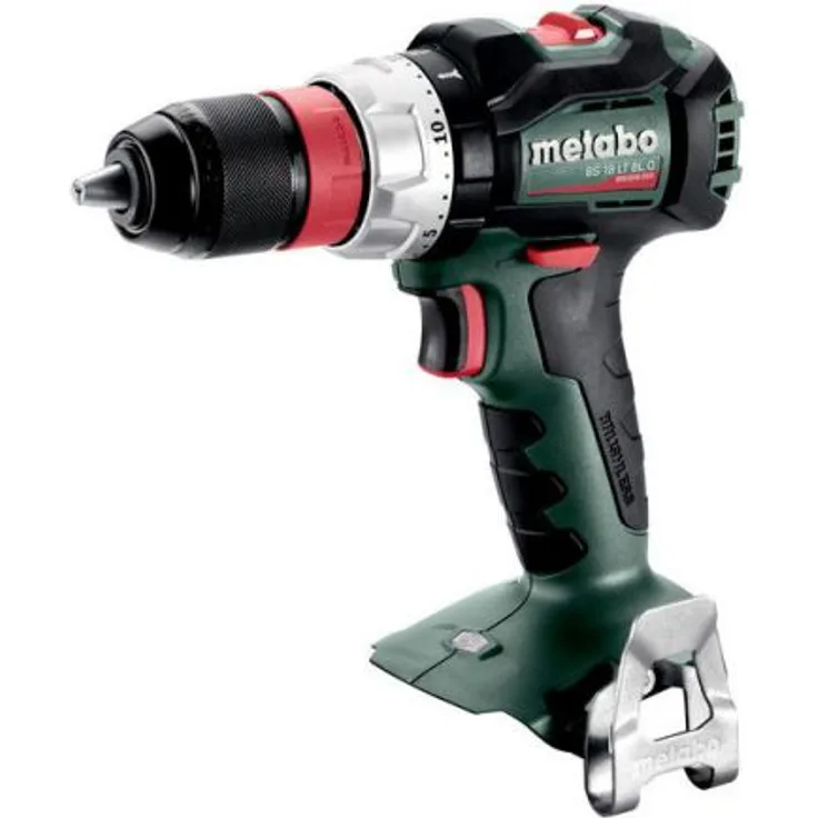Metabo 602334840 Akkuschrauber-Bohrschrauber BS 18 LT BL Q +Schnellwechselfutter, Bithalter, Gürtelhaken, Koffer Brushless Motor-Arbeitslicht-Ultra-M-Technologie (ohne Akkupack u. Ladegerät)