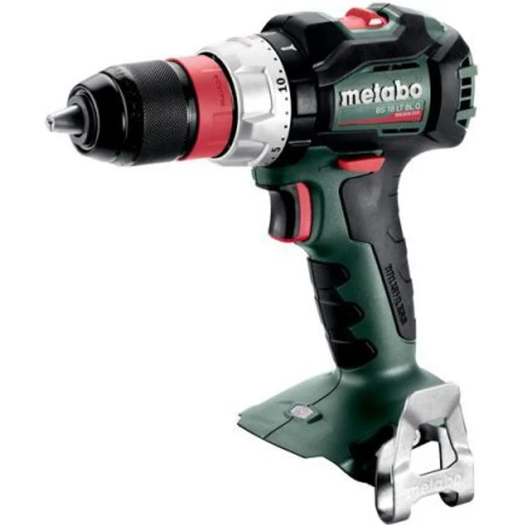 Metabo 602334840 Akkuschrauber-Bohrschrauber BS 18 LT BL Q +Schnellwechselfutter, Bithalter, Gürtelhaken, Koffer Brushless Motor-Arbeitslicht-Ultra-M-Technologie (ohne Akkupack u. Ladegerät) – Bild 1