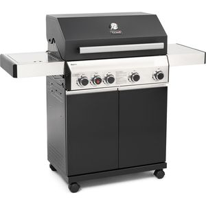 Bild für TAINO BLACK 4+1 93584 Gasgrill mit Seitenbrenner Gasgrill 4 Brenner Standgrill Matt Schwarz