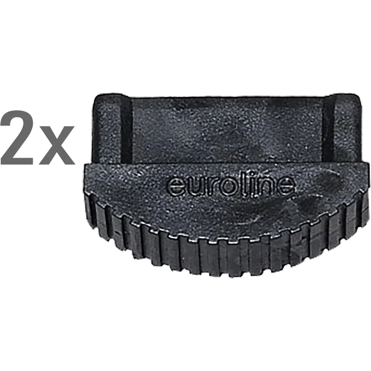 Euroline Premium Leiterfuß schwarz 74x25mm Paar