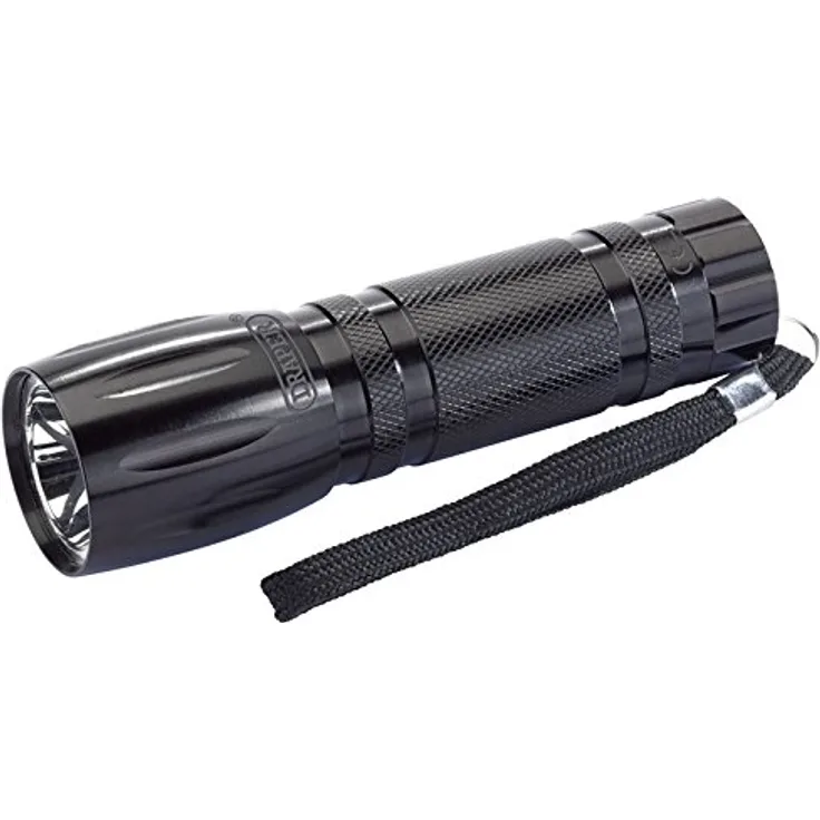 Draper LED-Taschenlampe 81108 1 W LED Taschenlampe mit 3 AAA Batterien