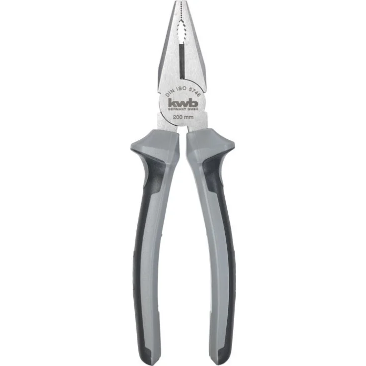 kwb Profi Kombi-Zange 200 mm 386420, nach DIN ISO 5746, robuste Verarbeitung, Schneidkanten induktiv gehärtet