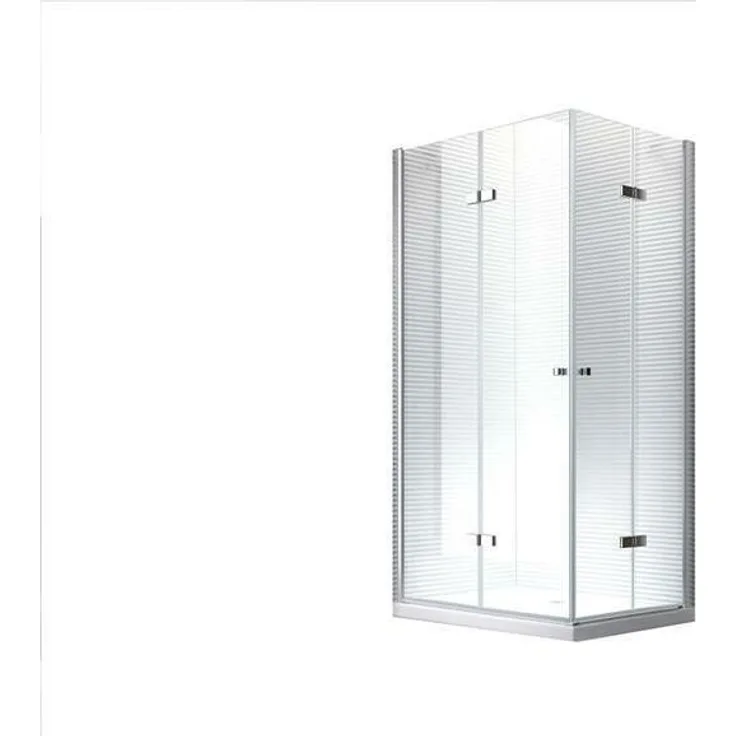 90x75x195cm - Hera Duschkabine Dusche Duschabtrennung - 8mm - ESG Glas