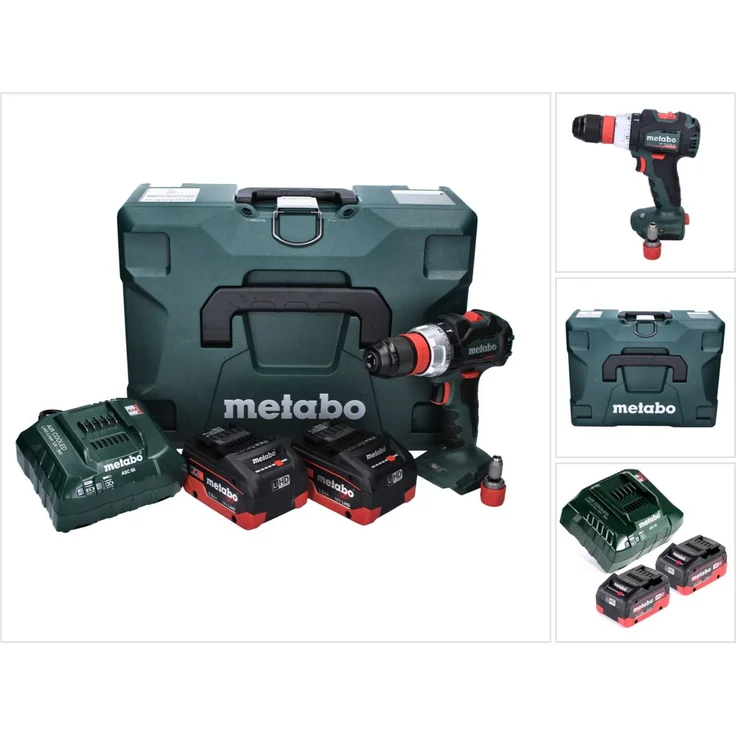 Metabo BS 18 LT BL Q Akku Bohrschrauber 18 V 75 Nm Brushless + 2x Akku 5,5 Ah + Ladegerät + MetaLoc