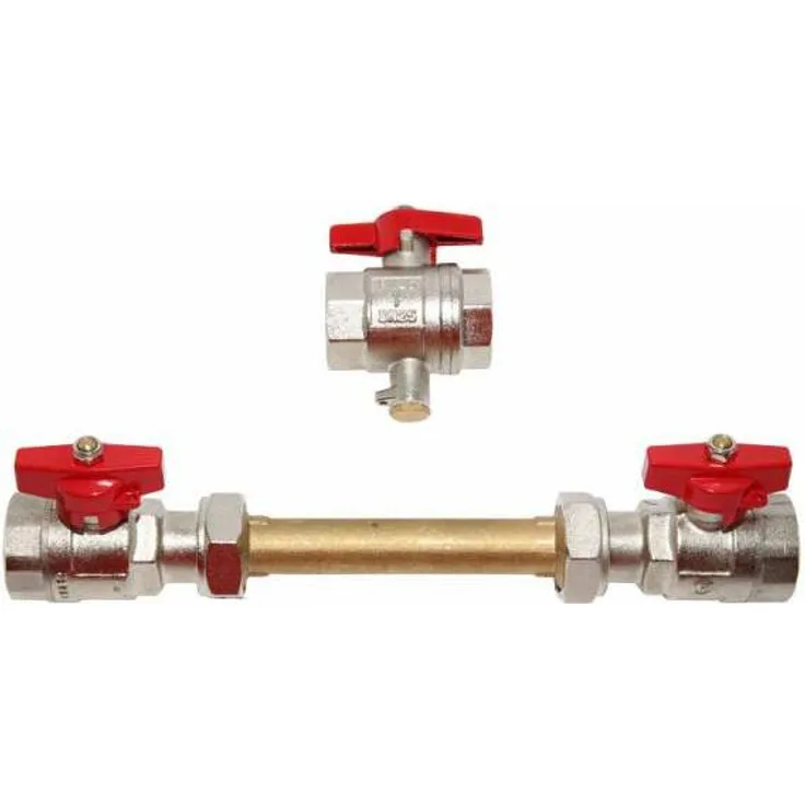 SchlöSser - Schlösser Einbausatz 1'' f. Wärmezähler Wärmemengenzähler 130mm Qn 2,5 und Qn 3,5 Direktmessung DN25