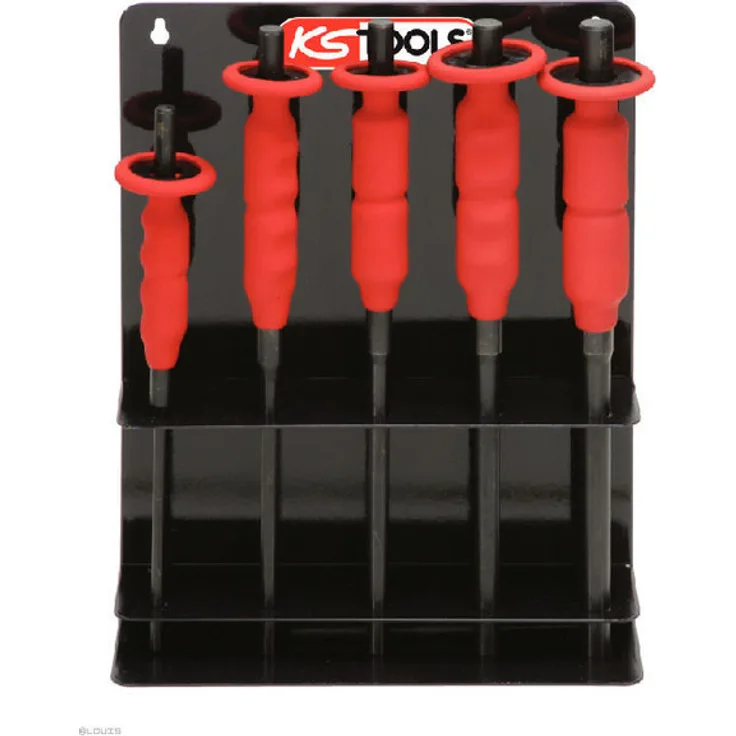 "KS TOOLS DURCHTREIBER-SATZ ""AIR-GRIP"" 5tlg. im Metall-Ständer"