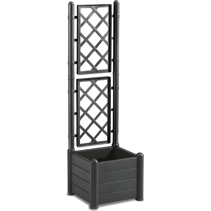 Herstera Garden 10014843-Blumen, 43 x 43 x 142 cm, anthrazit