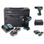 Makita DHP485STX Akku Schlagbohrschrauber 18 V 50 Nm Brushless + 2x Akku 5,0 Ah + Ladegerät + Makbox