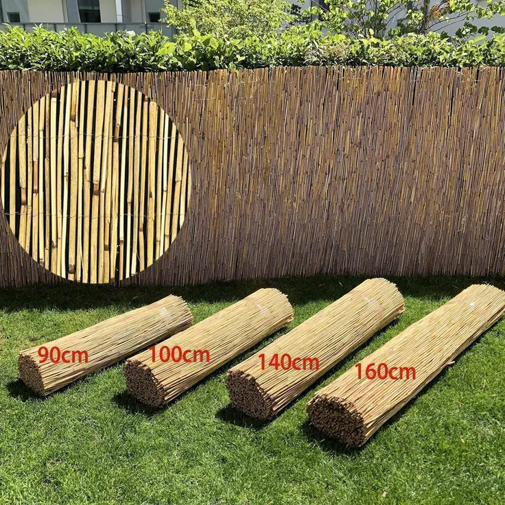 Intergo Schilfrohrmatte sichtschutz windschutz sichtschutzmatte schilfmatte 100x300cm