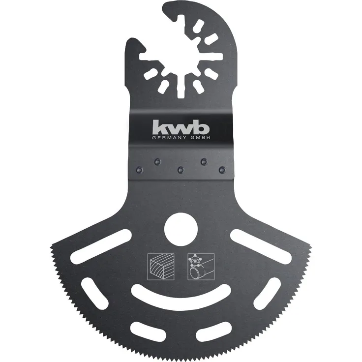 kwb AKKU-TOP CV Tiefschnitt Tauchsägeblatt - Multitool Säge-Blatt, Ø 87 mm, für alle handelsüblichen Maschinen