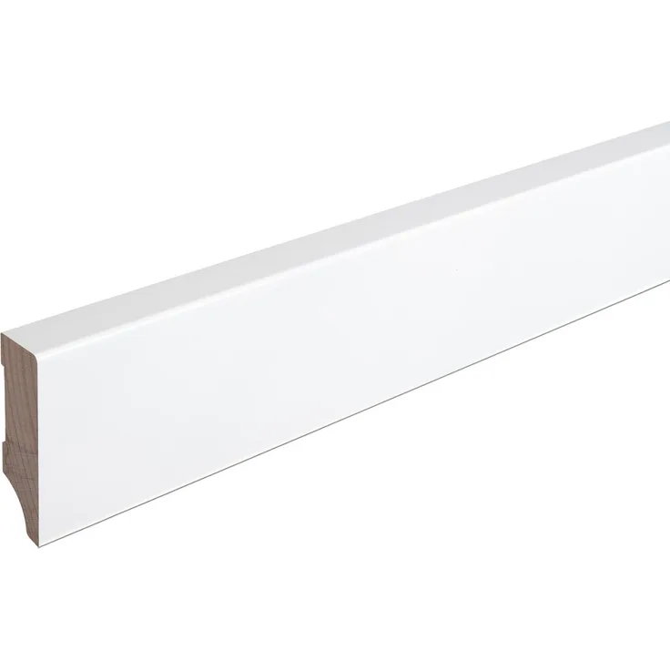 REESE Kehlleisten GmbH Sockelleiste Massiv Holz Buche weiß lackiert Weimarer Profil Modern 60mm