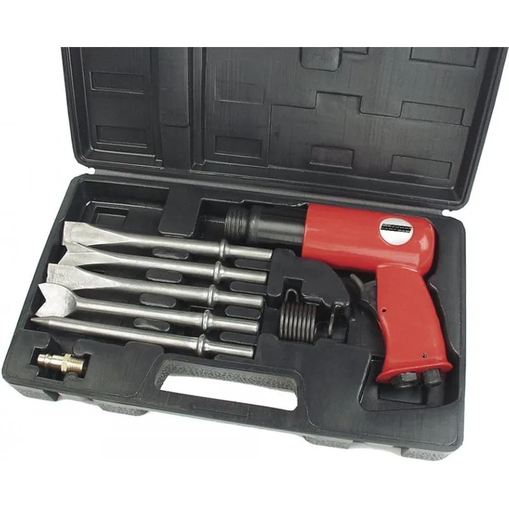 BRÜDER MANNESMANN Druckluft-Meißelhammer mit 5 Meisseln