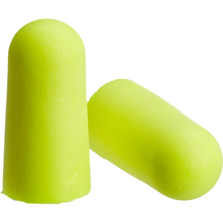 3M E-A-RSoft Gehörschutzstöpsel ES01001, neongelb, Polybeutel, SNR = 36 dB, 250 Paar