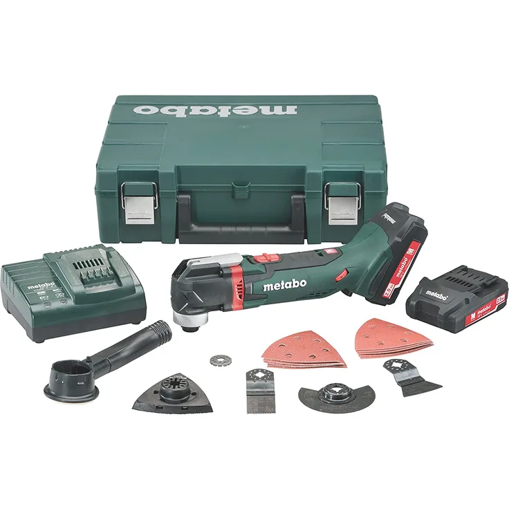 Metabo 613021510 MT 18 LTX Akku-Multitool 18V MT18LTX Compact, Schwarz, Grün, Rot