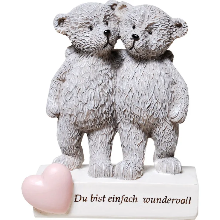 Udo Schmidt 35635 Bärchen mit Herz - Du Bist einfach wundervoll Figur 10 cm Bär Liebe