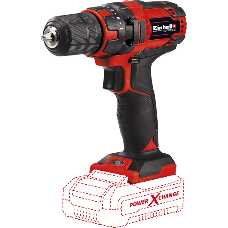 Einhell Akku-Bohrschrauber TC-CD 18-35 Li Power X-Change PXC - Solo, ohne Akku und Ladegerät - 4513927 – Bild 1