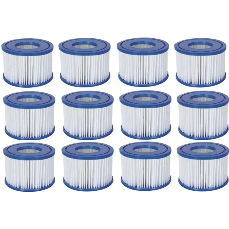 Bestway 12x Bestway Filterkartusche Poolfilter Filter Ersatzfilter Lay-Z-Spa Gr. 6 58323