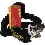 BURG-WÄCHTER Gehärtete Vierkantkette GKM 10-150 700, Hochwertige Textilummantelung, Länge: 150 cm, Stärke: 10 mm