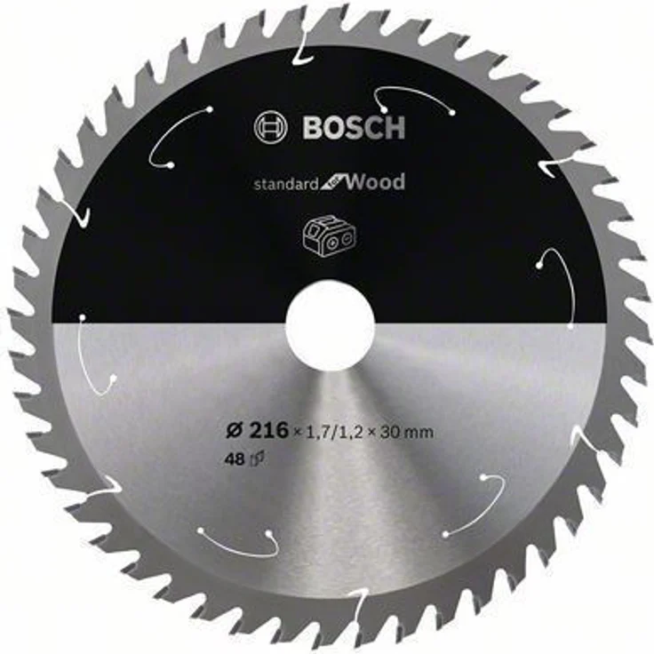 Bosch Professional Kreissägeblatt Standard for Wood (Holz, 216 x 30 x 1,7 mm, 48 Zähne, Zubehör Akku Kreissäge) – Bild 1