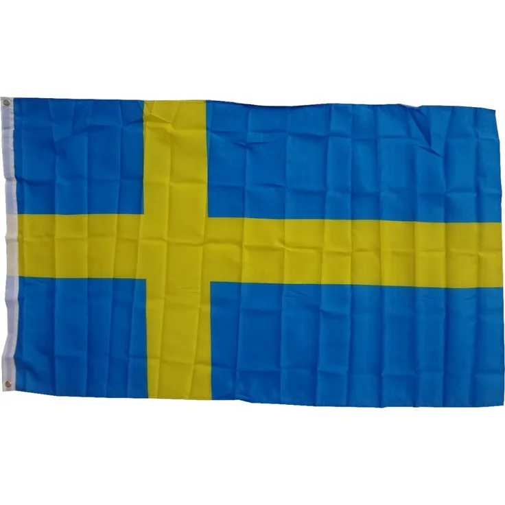 XXL Flagge Schweden 250 x 150 cm Fahne mit 3 Ösen 100g/m² Stoffgewicht Hissflagge