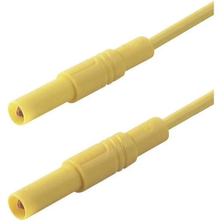 SKS Hirschmann MLS SIL GG 100-1 Sicherheits-Messleitung (Lamellenstecker 4mm - Lamellenstecker 4 mm) 1.00m-3